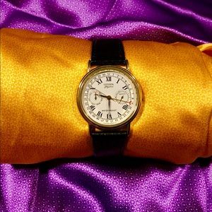 Citizens mens watch with leather band